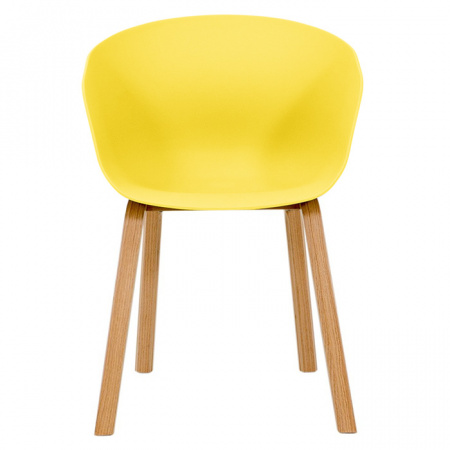 Пластиковый стул Желтый